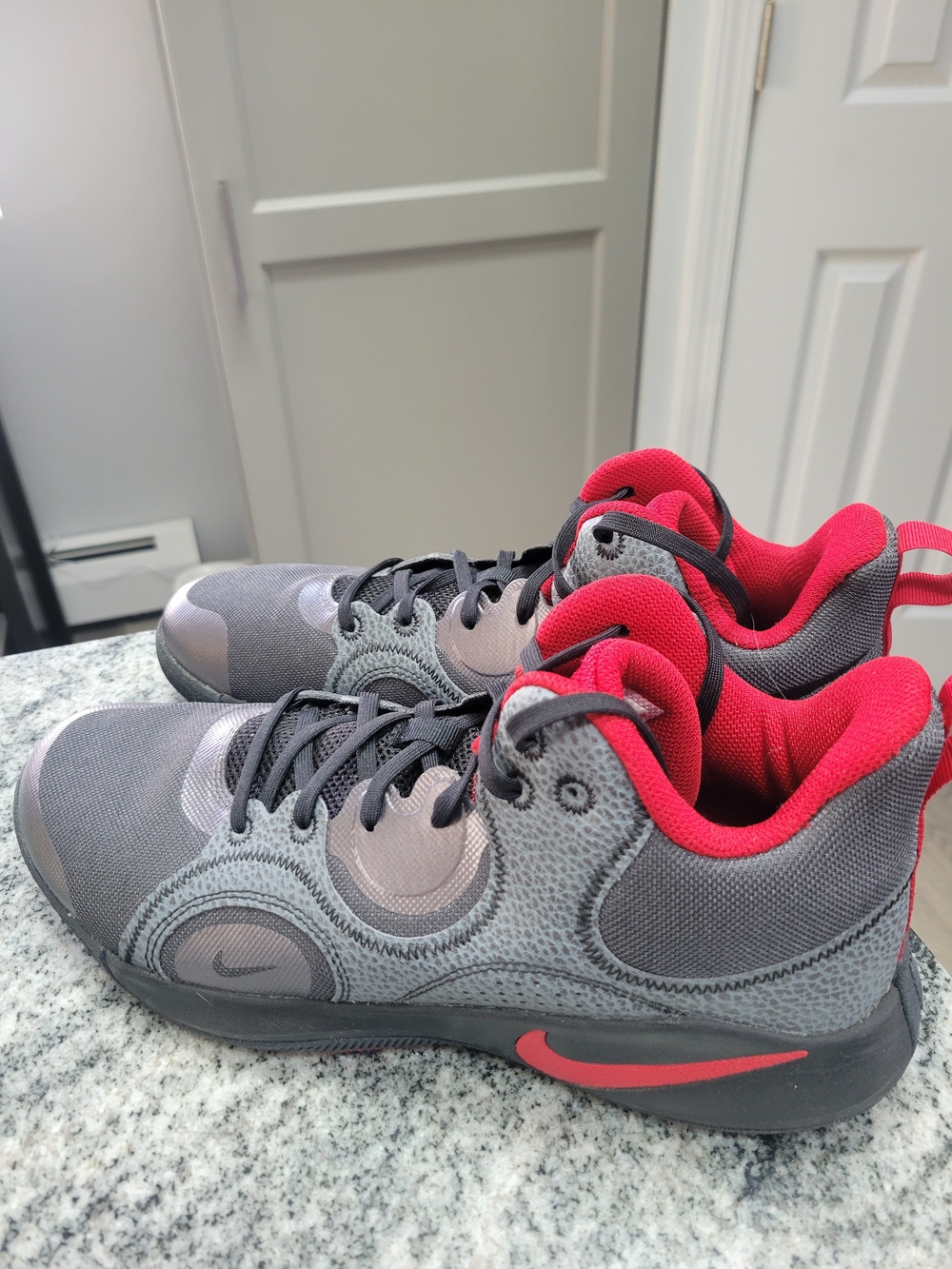 Nike Fly.By Mid 2 in the Anthracite/Gym Red sneakers sz 10